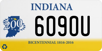 IN license plate 609OU