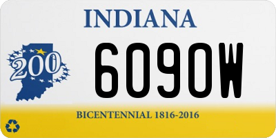 IN license plate 609OW