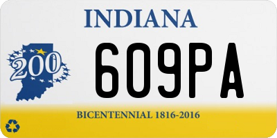 IN license plate 609PA