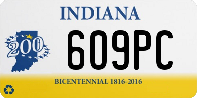 IN license plate 609PC