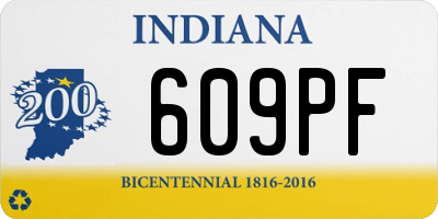 IN license plate 609PF