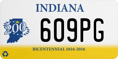 IN license plate 609PG