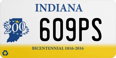 IN license plate 609PS