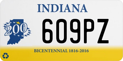 IN license plate 609PZ