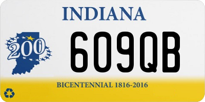 IN license plate 609QB