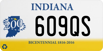 IN license plate 609QS