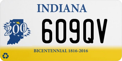 IN license plate 609QV