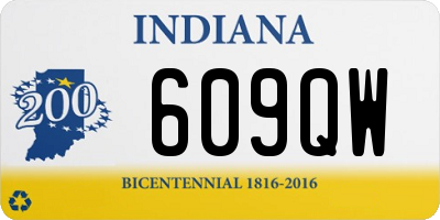 IN license plate 609QW