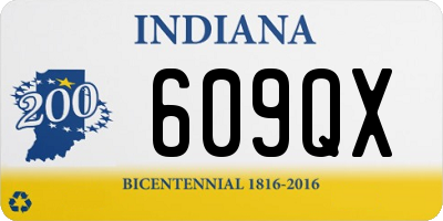 IN license plate 609QX