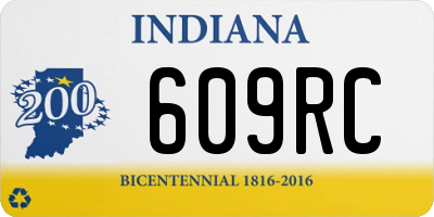 IN license plate 609RC