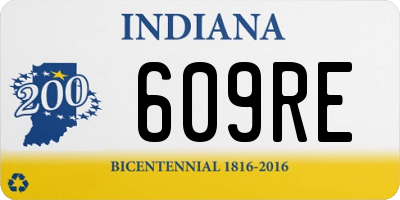 IN license plate 609RE