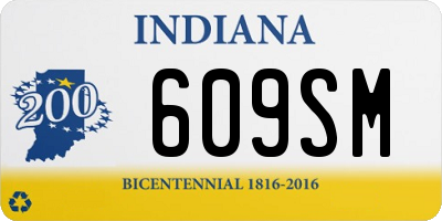 IN license plate 609SM