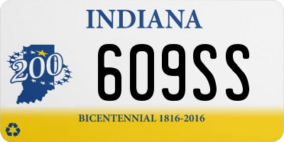 IN license plate 609SS