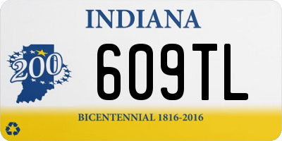 IN license plate 609TL