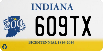 IN license plate 609TX