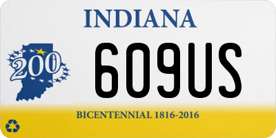 IN license plate 609US