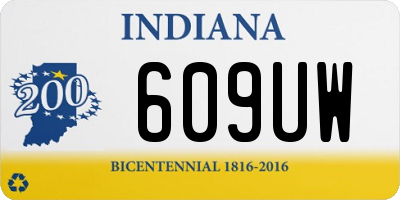 IN license plate 609UW