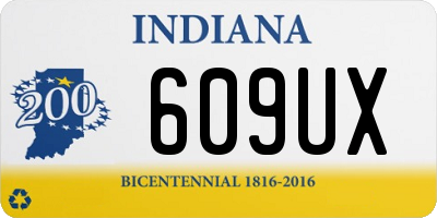 IN license plate 609UX