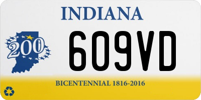 IN license plate 609VD