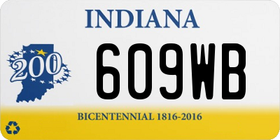 IN license plate 609WB