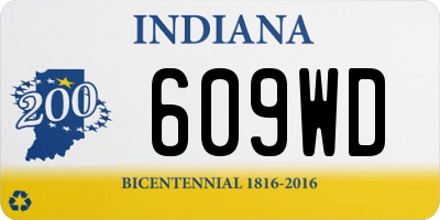 IN license plate 609WD