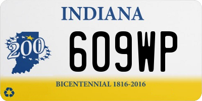 IN license plate 609WP