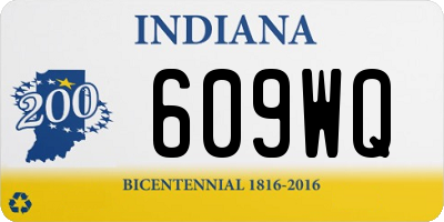 IN license plate 609WQ