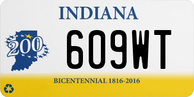 IN license plate 609WT