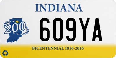 IN license plate 609YA