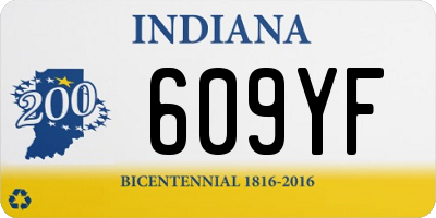 IN license plate 609YF