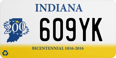 IN license plate 609YK