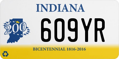 IN license plate 609YR