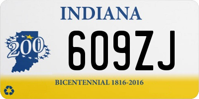 IN license plate 609ZJ