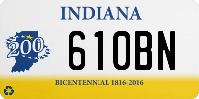 IN license plate 610BN