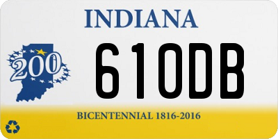 IN license plate 610DB