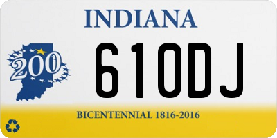 IN license plate 610DJ