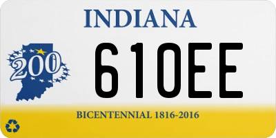 IN license plate 610EE