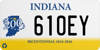 IN license plate 610EY