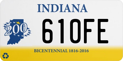 IN license plate 610FE