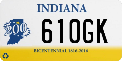 IN license plate 610GK