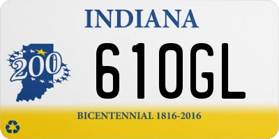 IN license plate 610GL