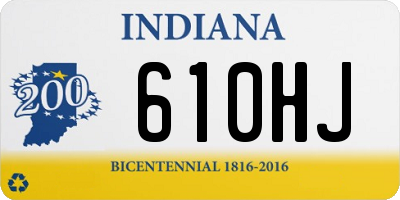 IN license plate 610HJ