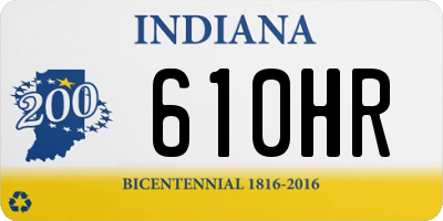 IN license plate 610HR