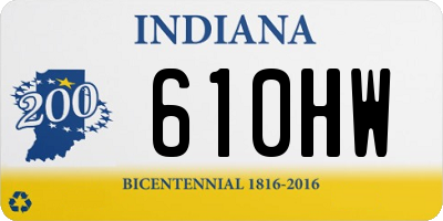 IN license plate 610HW