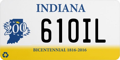 IN license plate 610IL