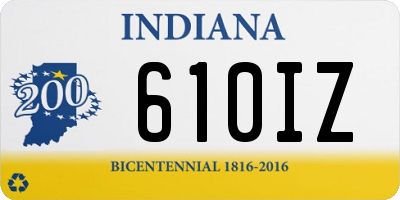 IN license plate 610IZ