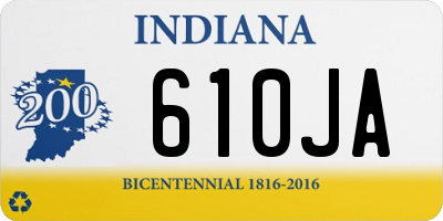 IN license plate 610JA