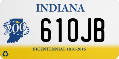 IN license plate 610JB
