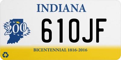 IN license plate 610JF