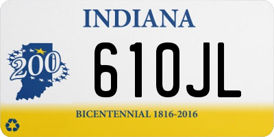 IN license plate 610JL